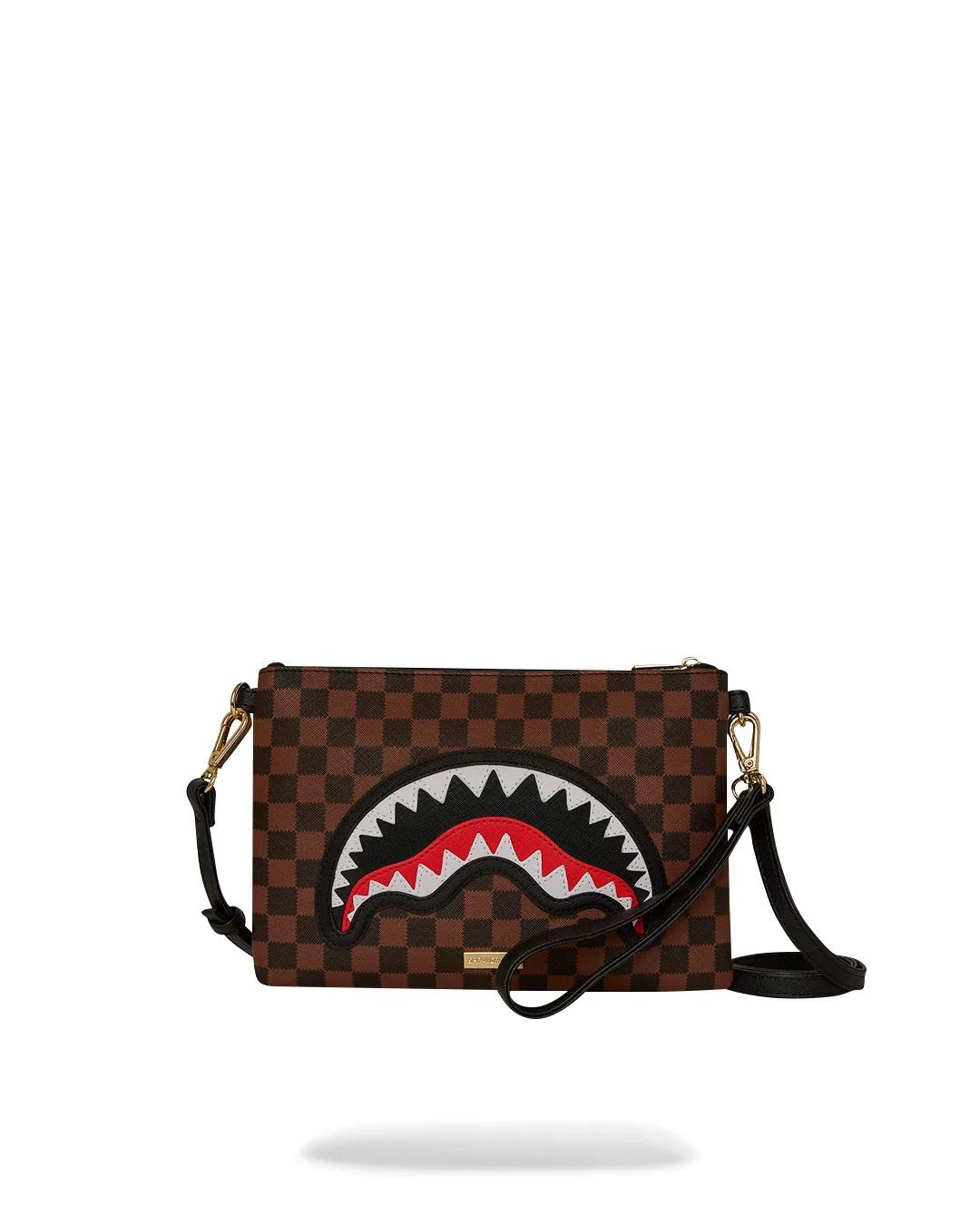 SPRAYGROUND POCHETTE SAWTHOOTH - MARRONE - 910B7841NSZ