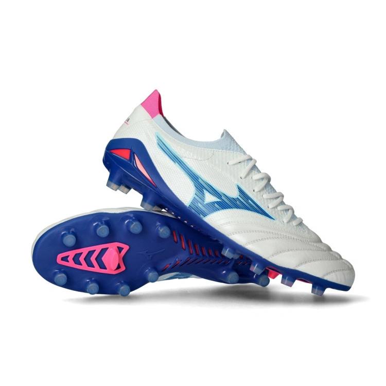 MIZUNO MORELIA NEO IV PRO FG- BIANCO/AZZURRO - P1GA253425