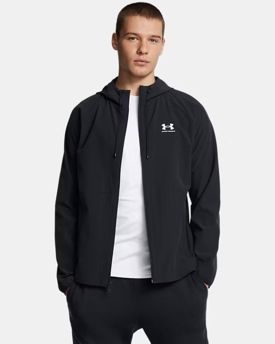 UNDER ARMOUR GIACCA STRETCH WOVEN - NERO - 6003001-001