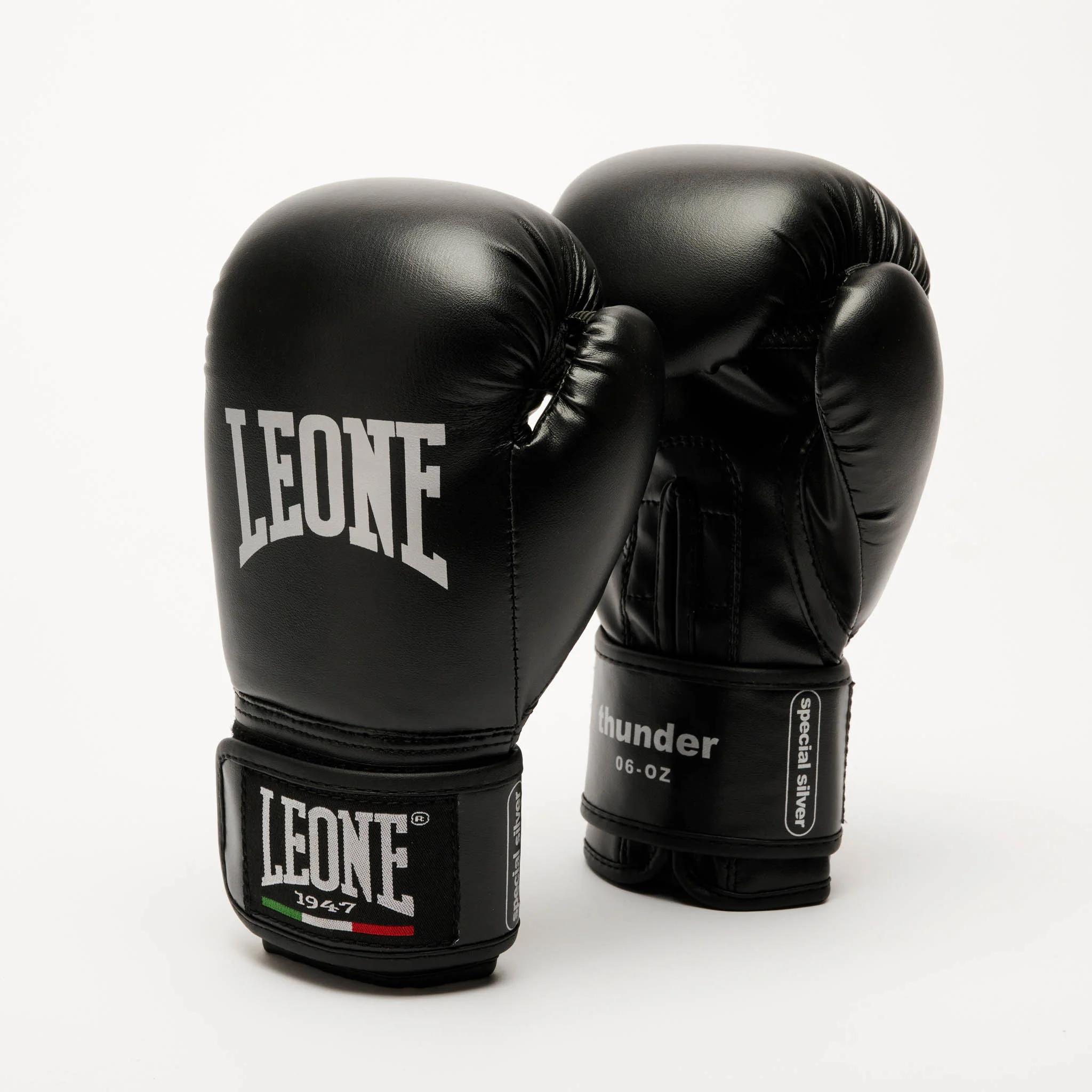 LEONE GUANTONI BOXE THUNDER - NERO/BIANCO - GN383J-01