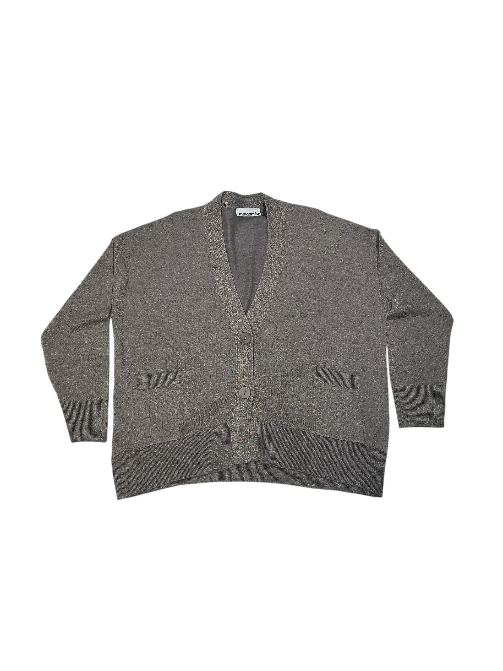 MAIDA MILA CARDIGAN DOPPIA LUNGHEZZA M/L - TORTORA - 255M1100-067