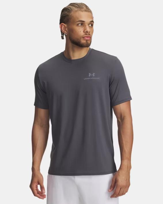 UNDER ARMOUR MAGLIA M/C LOGO - ANTRACITE - 1383973-025