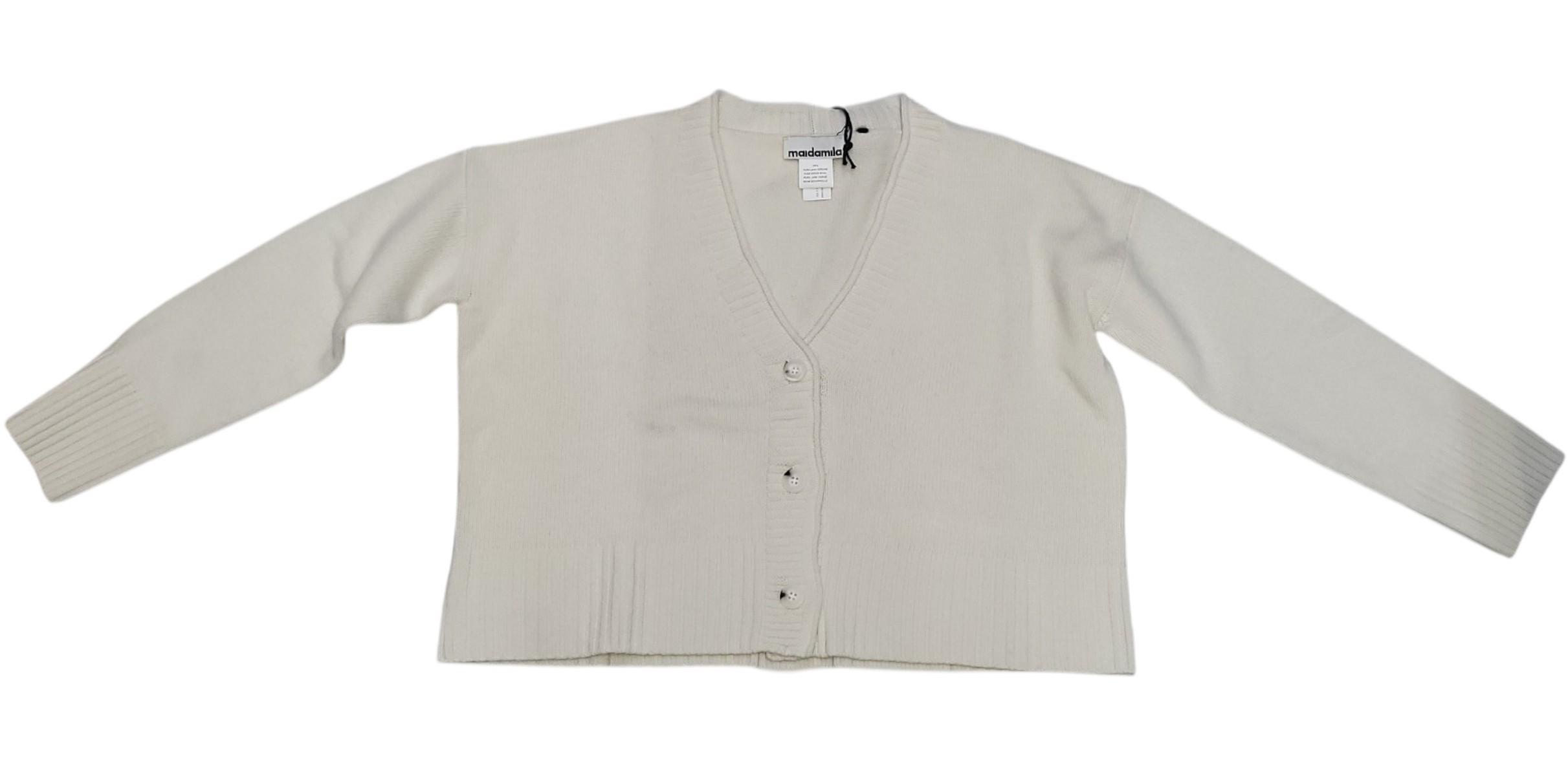 MAIDA MILA CARDIGAN M/L 3 BOTTONI - BIANCO - 255M8202-002
