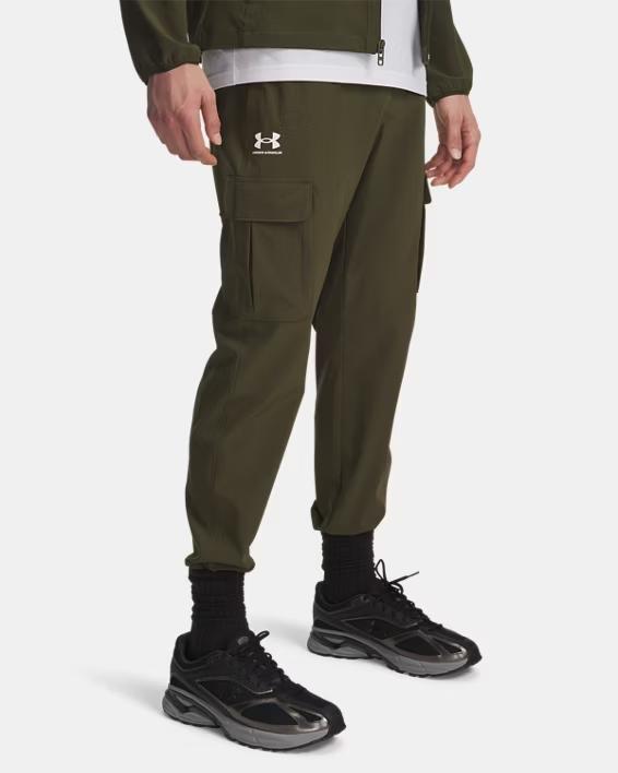 UNDER ARMOUR PANTALONE WOVEN CARGO - VERDE/MILITARE- 1386558-308