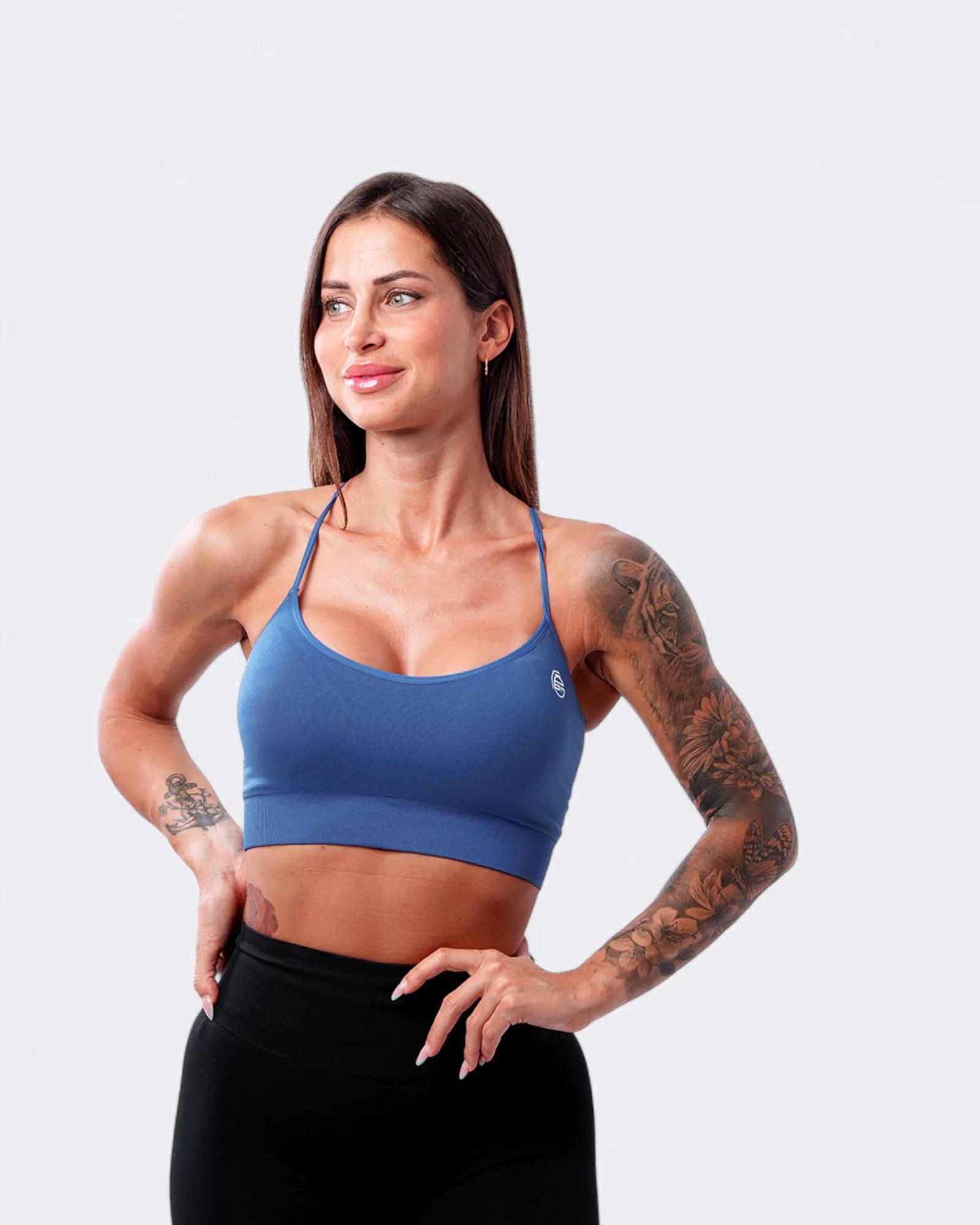 BOMBAFIT TOP HONEY - AZZURRO - 103695915274