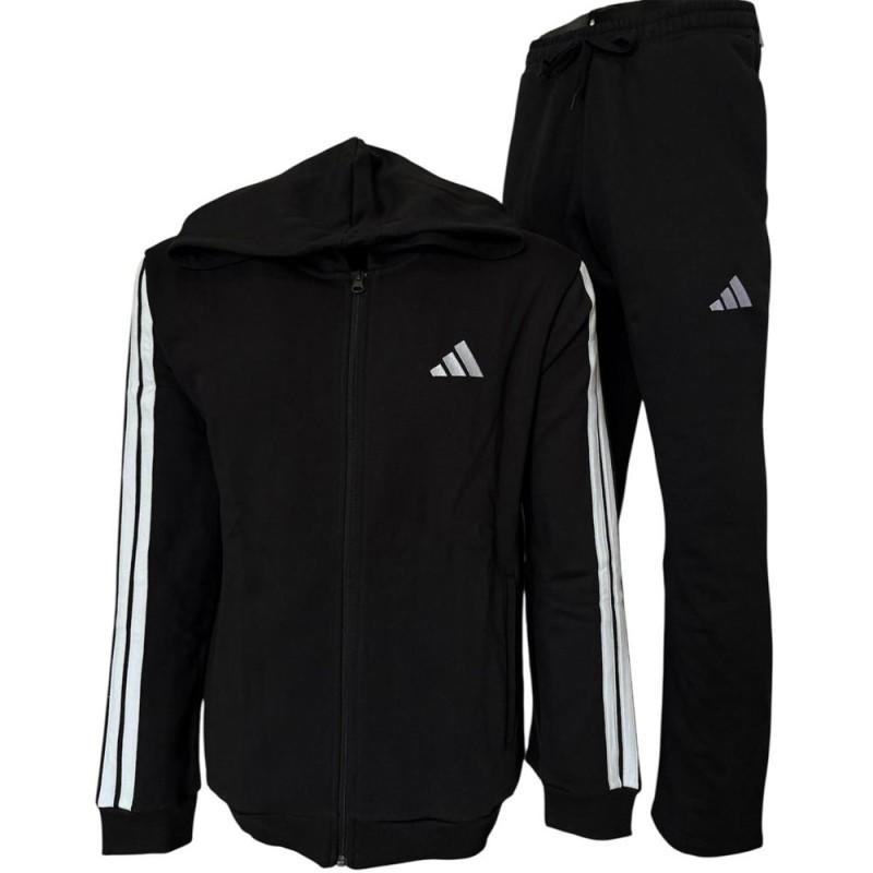 ADIDAS TUTA 3S FL - NERO/BIANCO - JL8599
