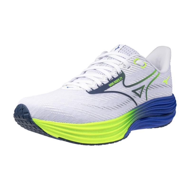 MIZUNO SHOE WAVE RIDER 29 - BIANCO/BLU - J1GC250353