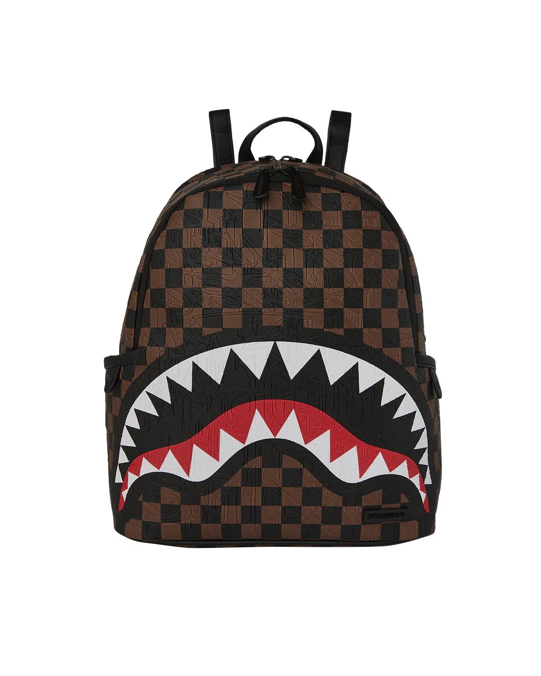 SPRAYGROUND ZAINO CKECK 2 SAVAGE BACKPACK - MARRONE/NERO - 910B8233NSZ