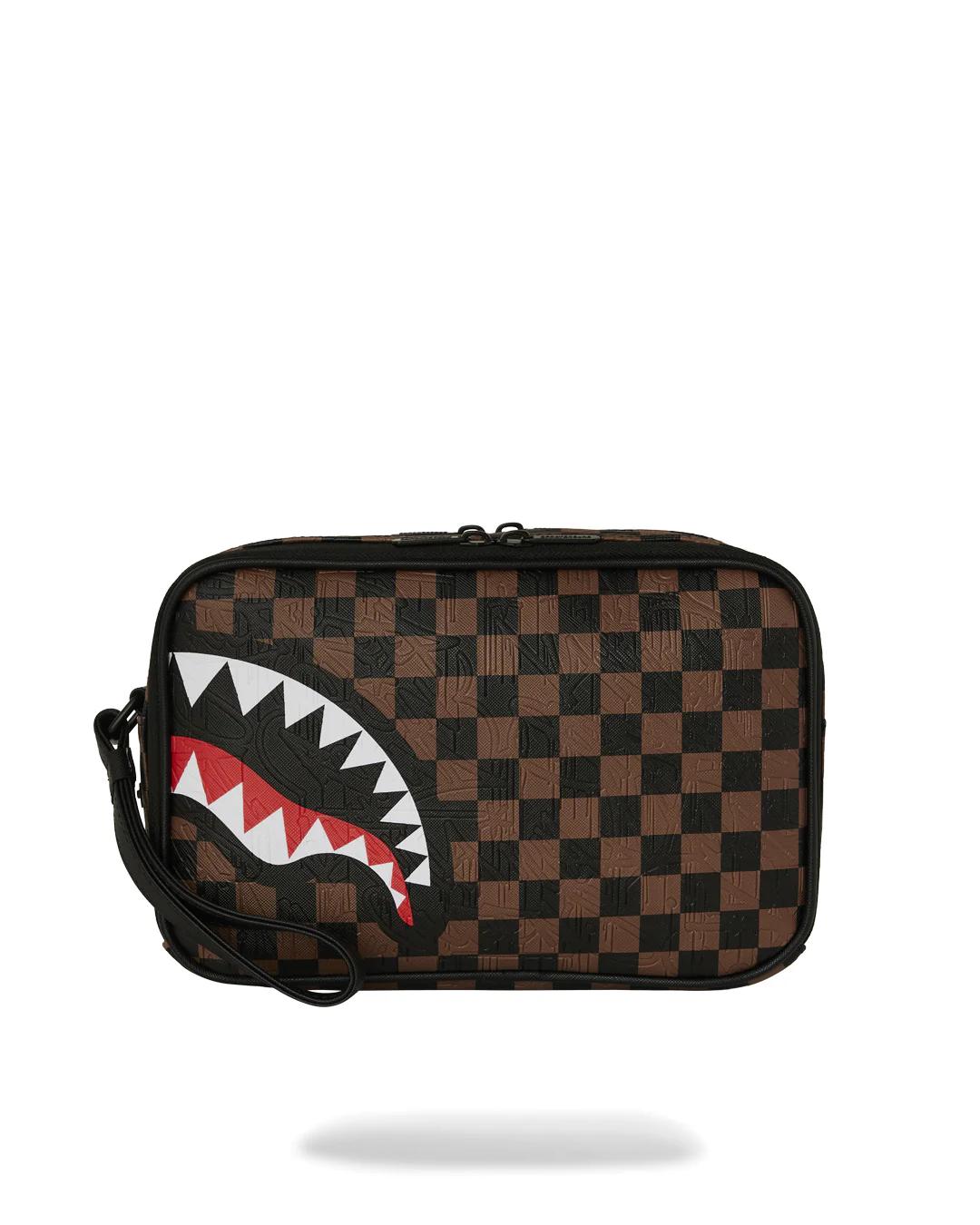 SPRAYGROUND POCHETTE SCRIBBLE SHARK - MARRONE - 910B8238NSZ