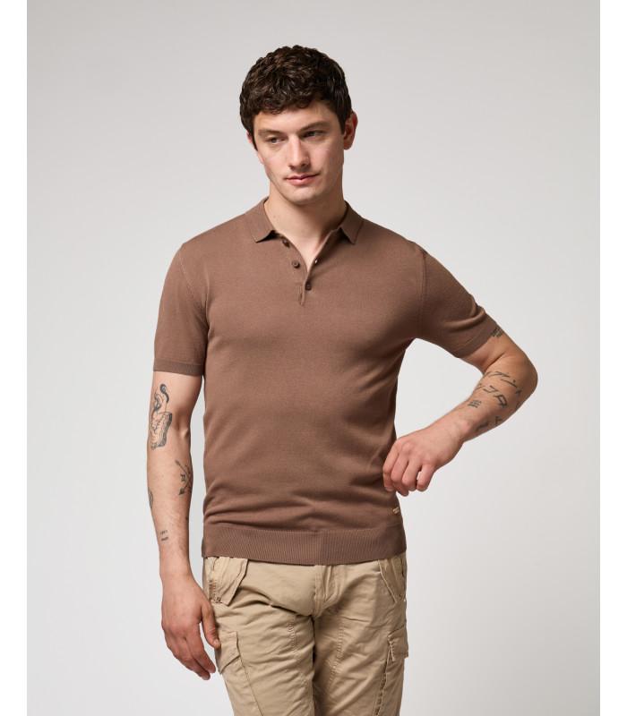 GIANNI LUPO POLO IN MAGLIA - TABACCO - GL511S-S26-TABAC