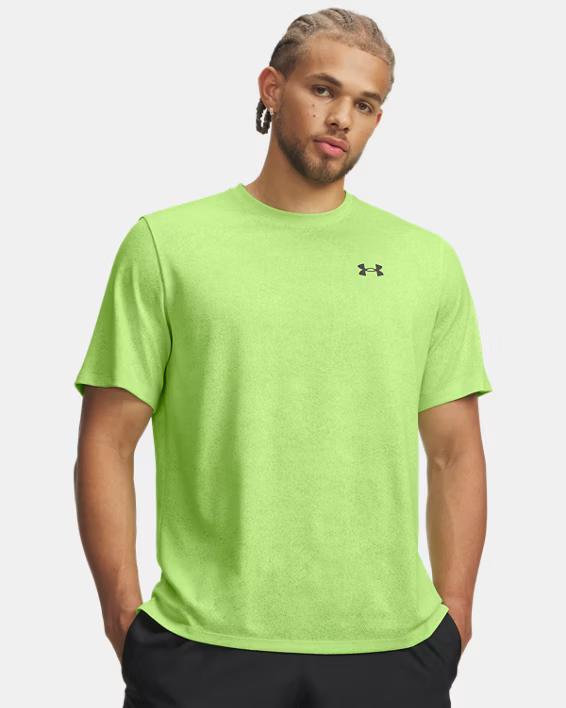 UNDER ARMOUR MAGLIA TECH PIXELATE - VERDE FLUO - 6005920-391