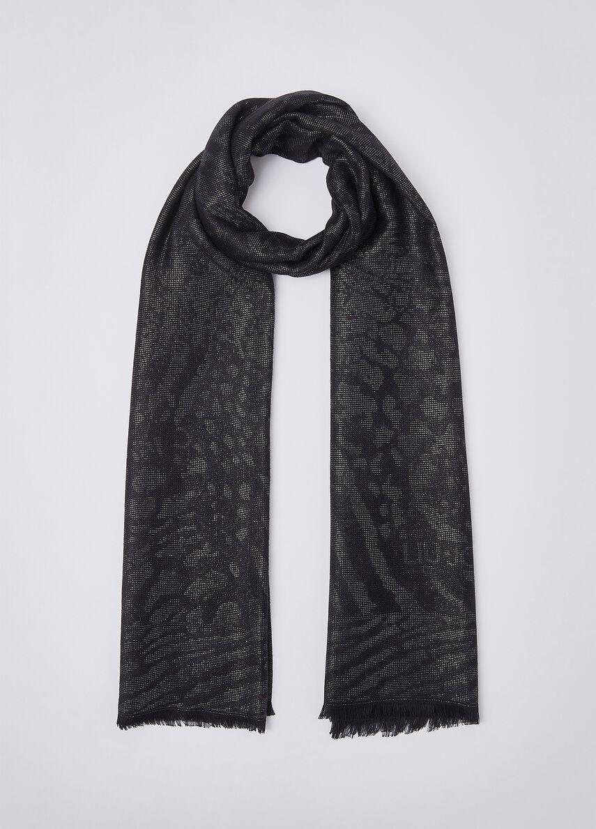 LIU JO STOLA JACQUARD - NERO - 2A6022T0300-22222