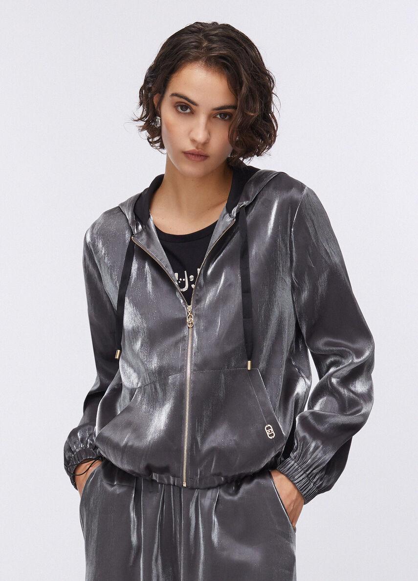 LIU JO GIACCA LAMINATA - GRIGIO - TA6004T322A-A4377