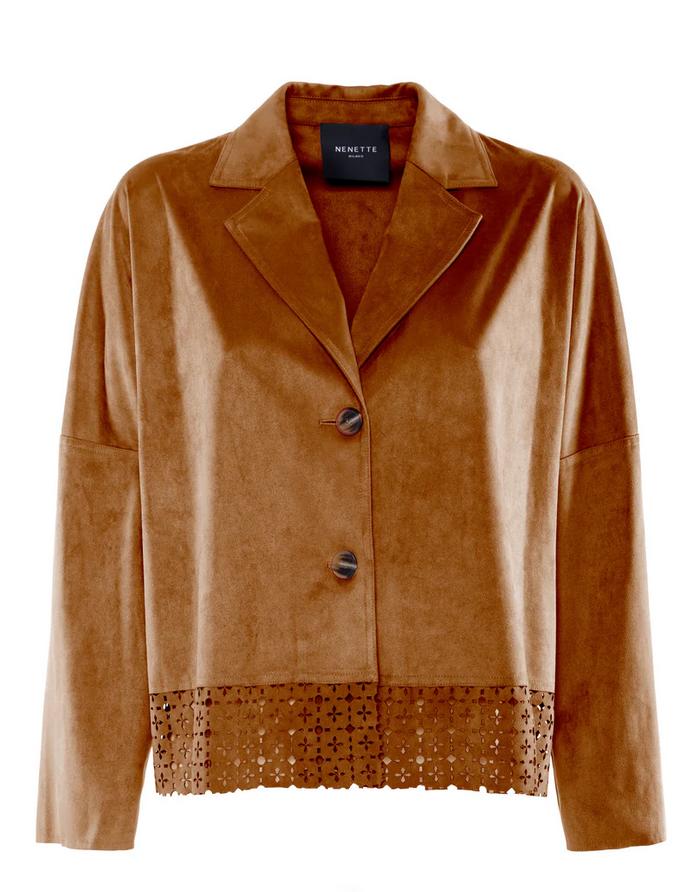 NENETTE GIACCA VORIS SUEDE - BRONZO - 41BB-VORIS