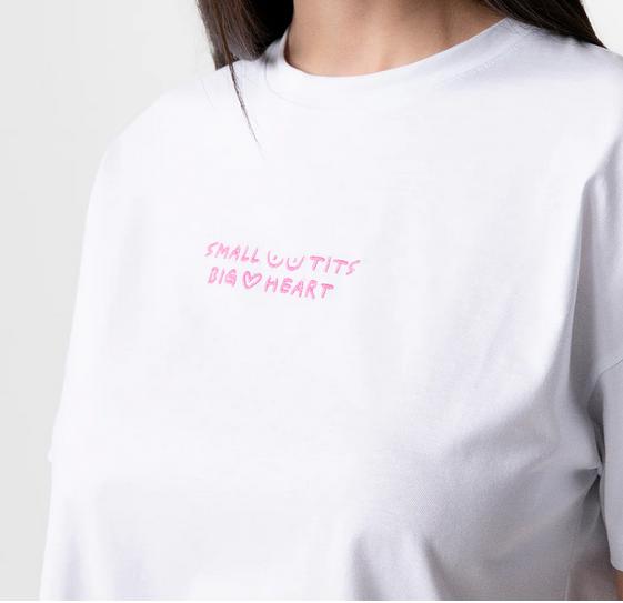 SUPERCULTURE T SHIRT SMALL TITS - BIANCO- AW2039-BCO