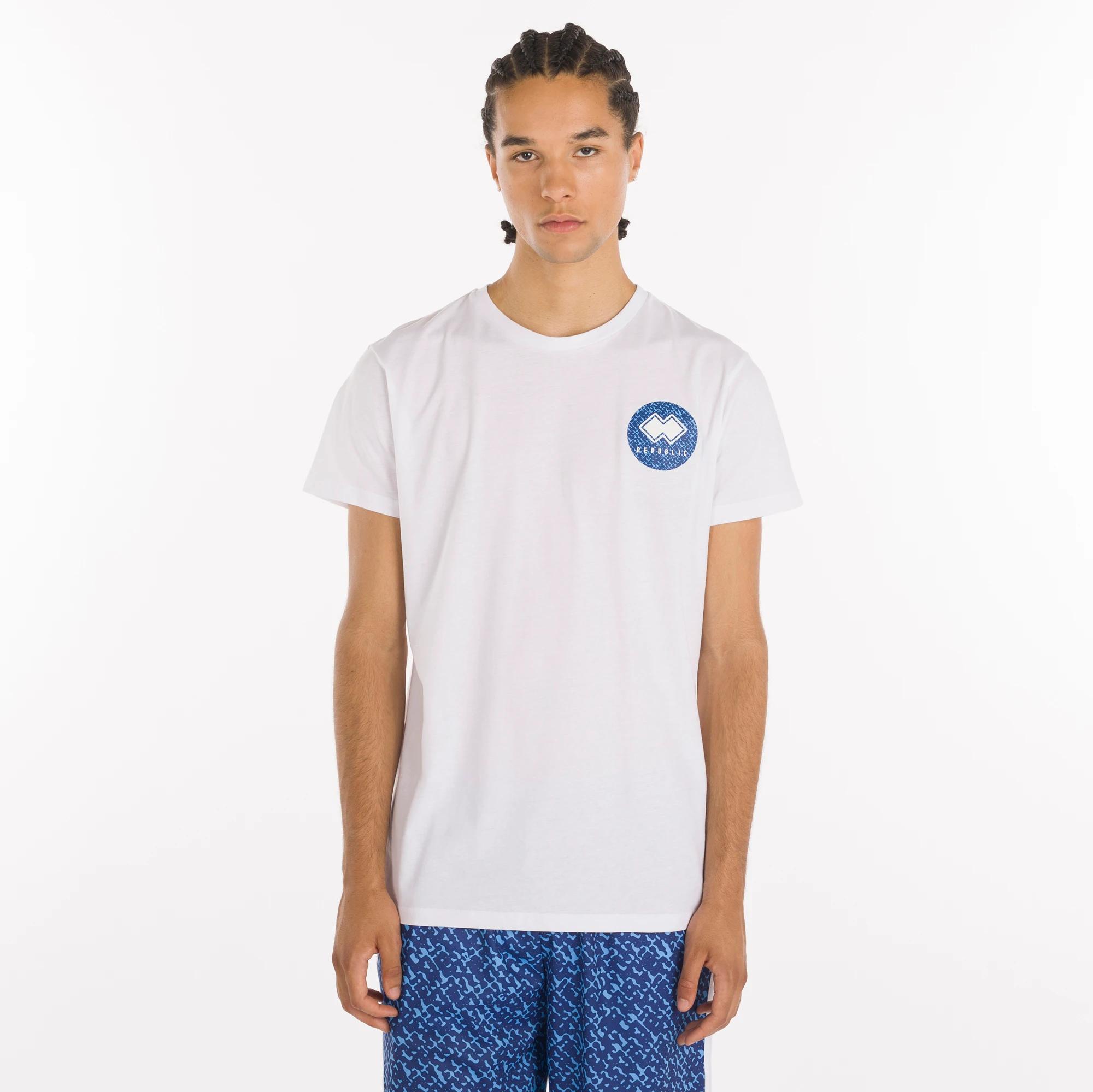 ERREA T/SHIRT ALL OVER  - BIANCO/ BLU - R33M0I0CA5010
