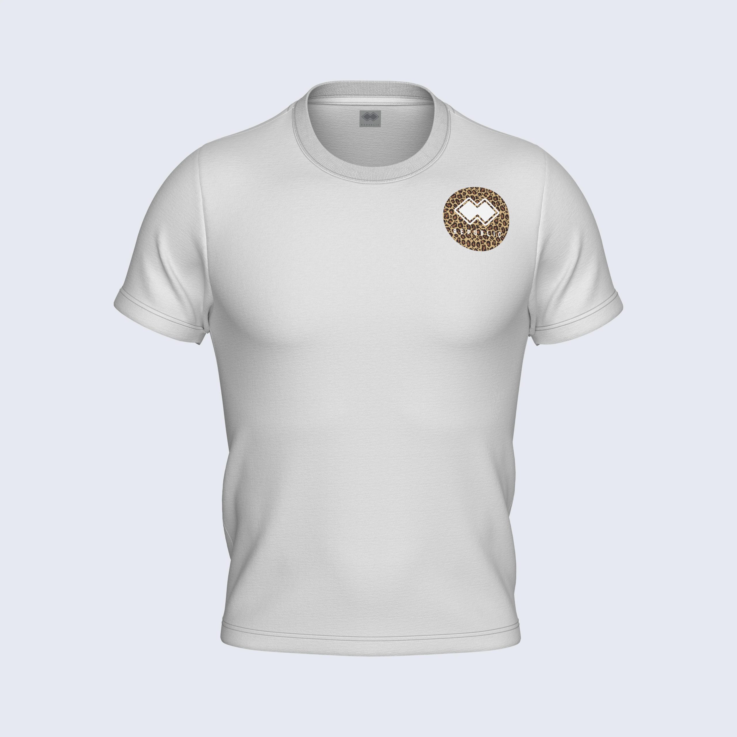 ERREA T/SHIRT ALL OVER  - BIANCO/ MARRONE - R33M0I0CA5100