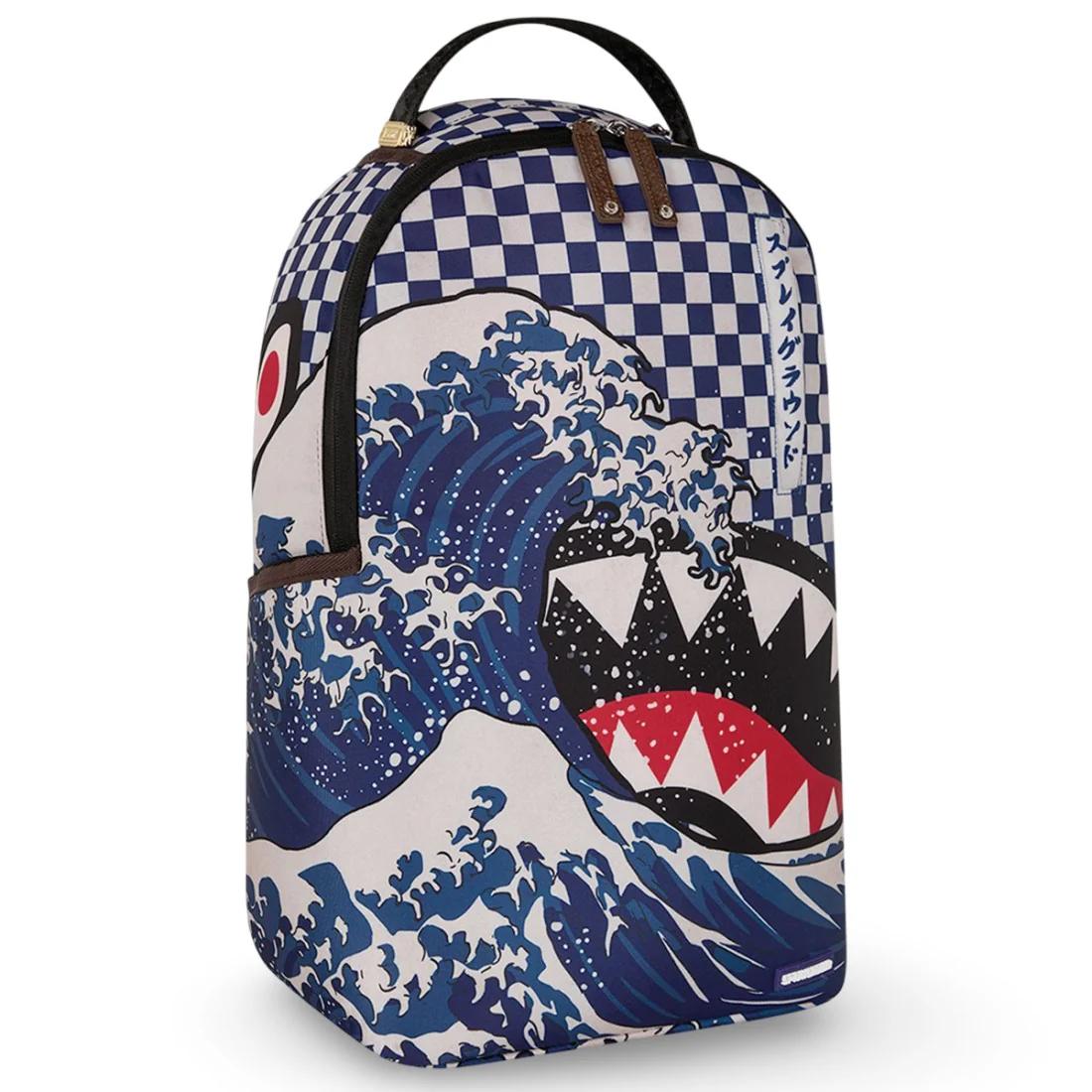 SPRAYGROUND ZAINO ICHIMATSU - BIANCO/AZZURRO - 910B8810NSZ