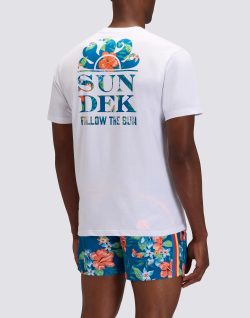 SUNDEK T-SHIRT - BIANCO - M618TEJ78ID-006ID - L, BIANCO
