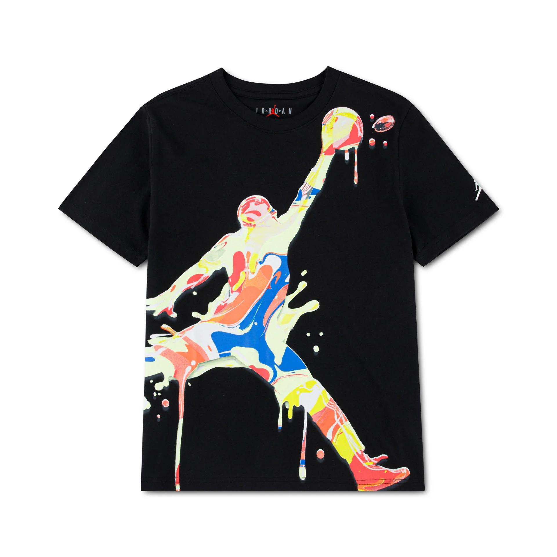 NIKE T-SHIRT JORDAN - NERO/MULTICOLOR - 95F896-023