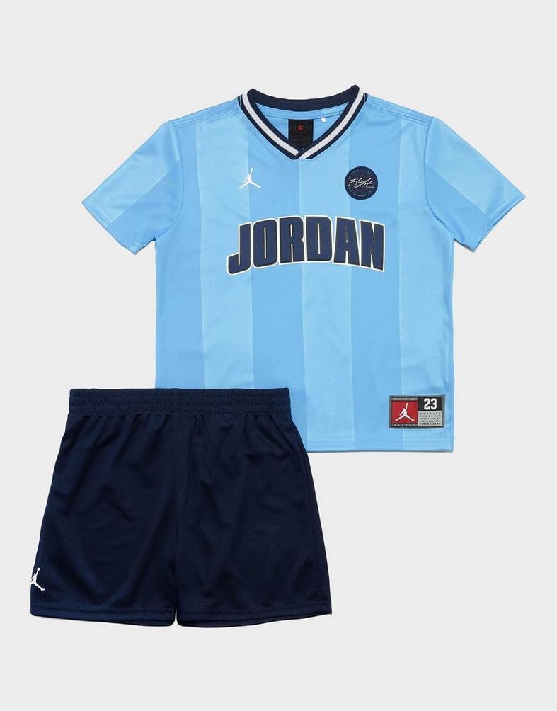 NIKE CLUB TEE AND SHORT - CELESTE/BLU - 85F547-U90