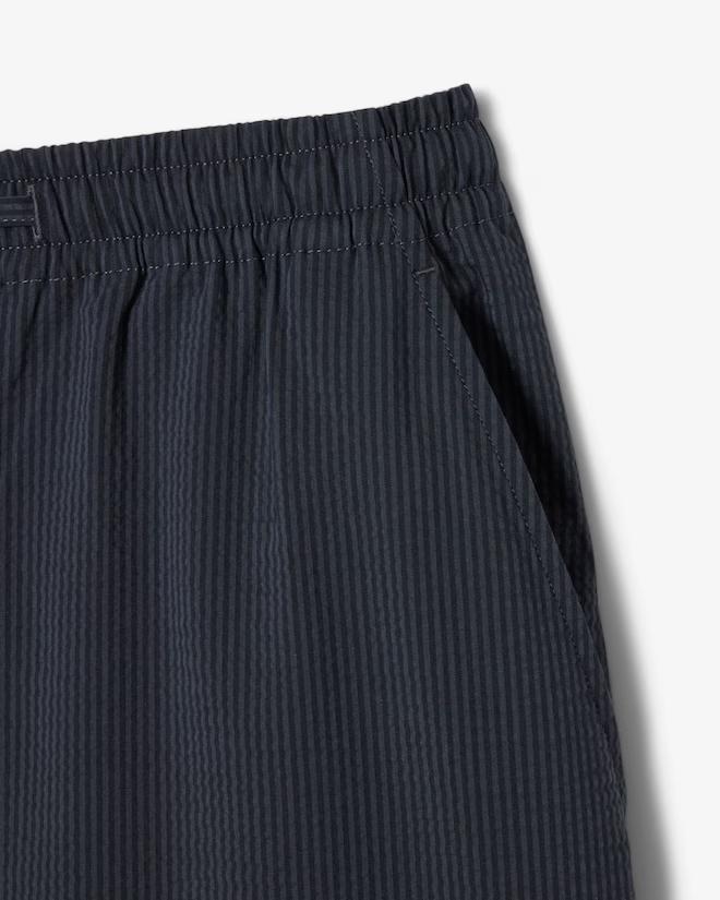 LACOSTE  SHORTS SEERSUCKER - NERO - GH1977-4CI