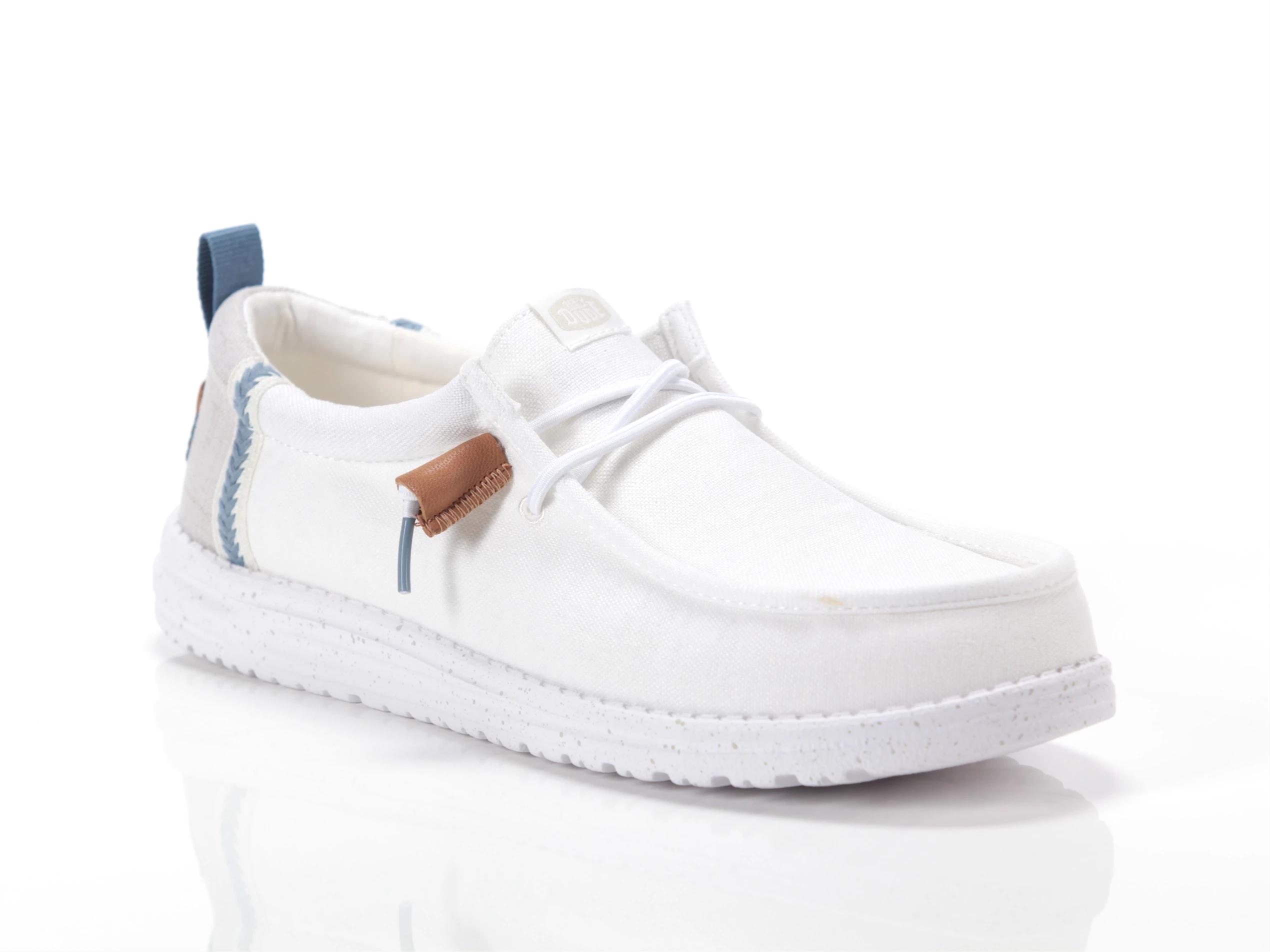 HEY DUDE WALLY  LINEN - BIANCO - 43086-1SO