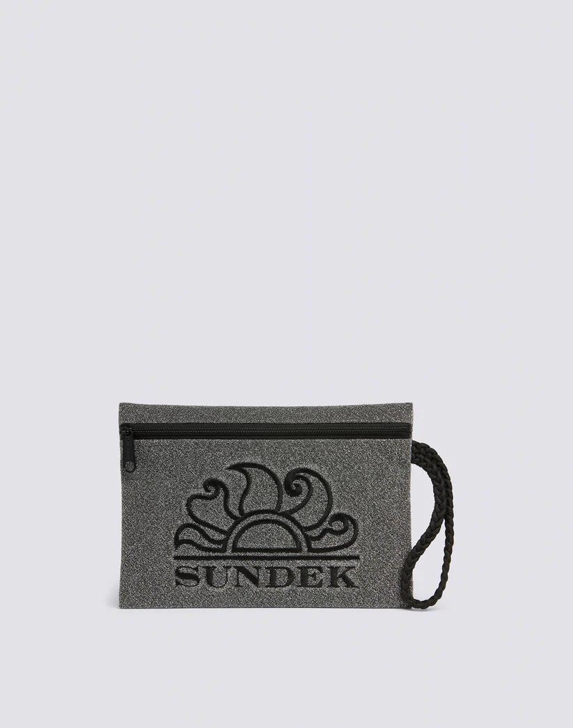 SUNDEK POCHETTE CHIN CLUTCH - ARGENTO- AW921ABLU500-02000