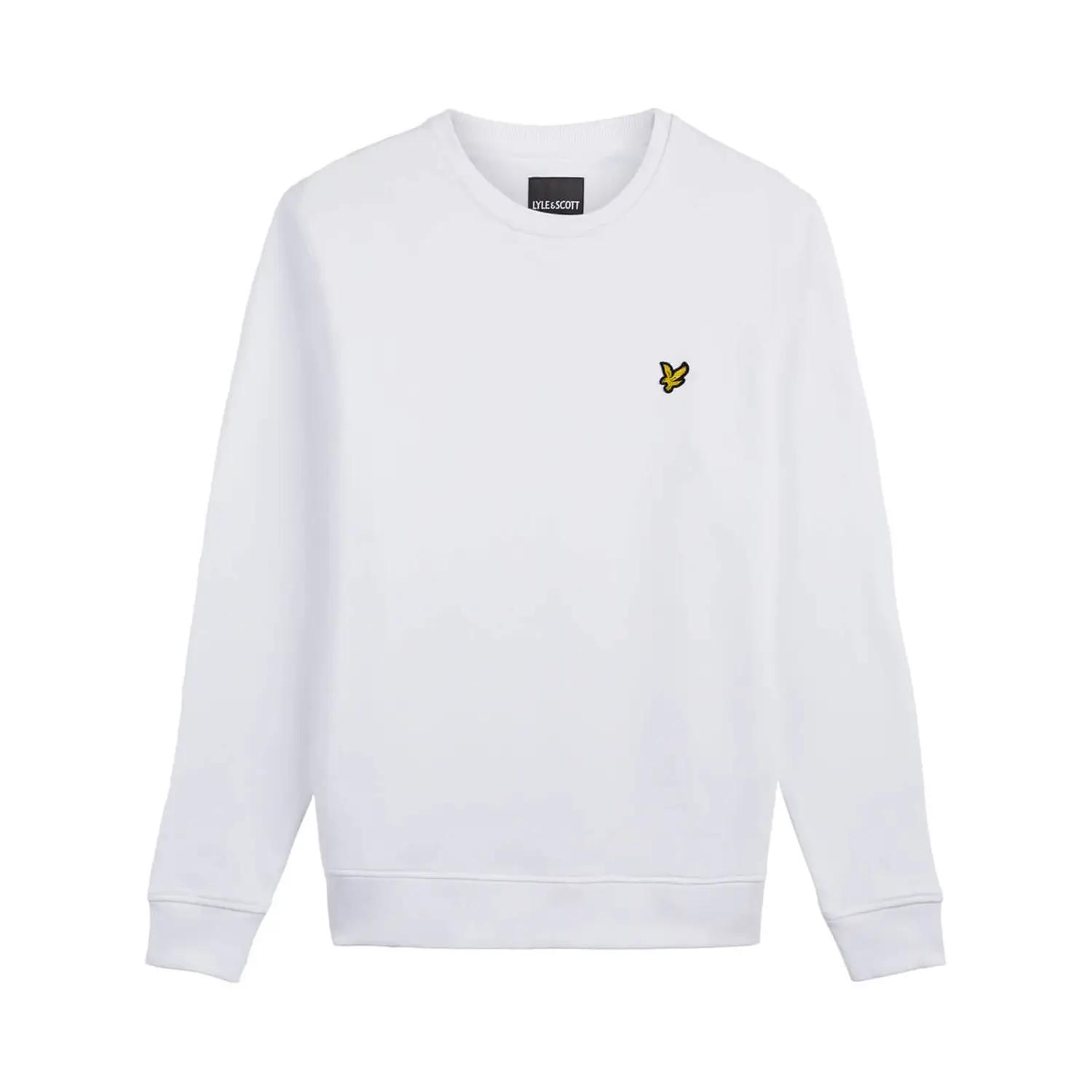 LYLE & SCOTT FELPA GIROCOLLO - BIANCO - ML1131V-626