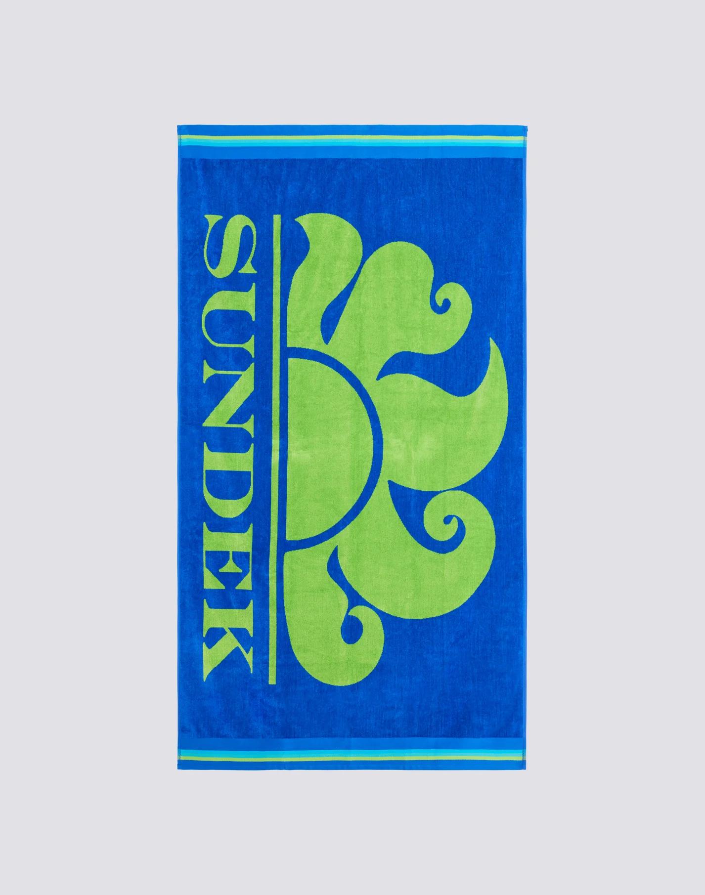 SUNDEK TELO MARE LOGO - CELESTE/VERDE - AM312ATC1050-A2202