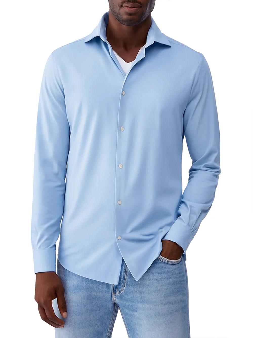 LIU JO CAMICIA  TS M/L -  CELESTE - QA6050T161A-53915