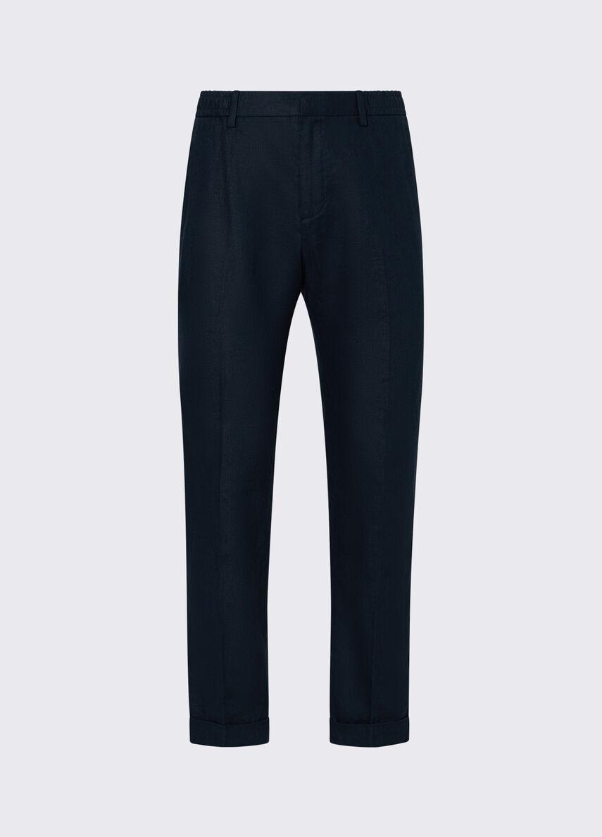 LIU JO PANTALONE JOGGER LINO - BLU - QXX121T4346-93923