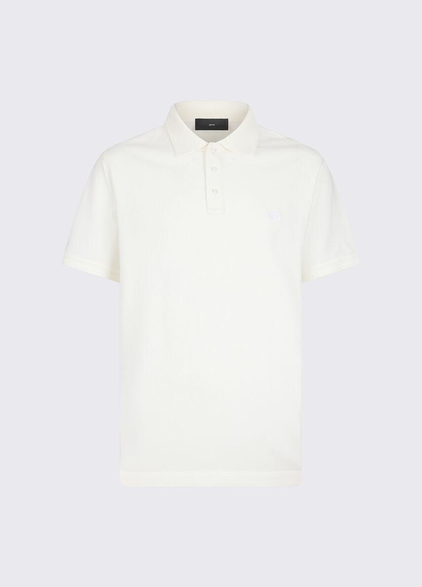 LIU JO  POLO BORDO  M/M - BIANCO - QXX112J3922-14201