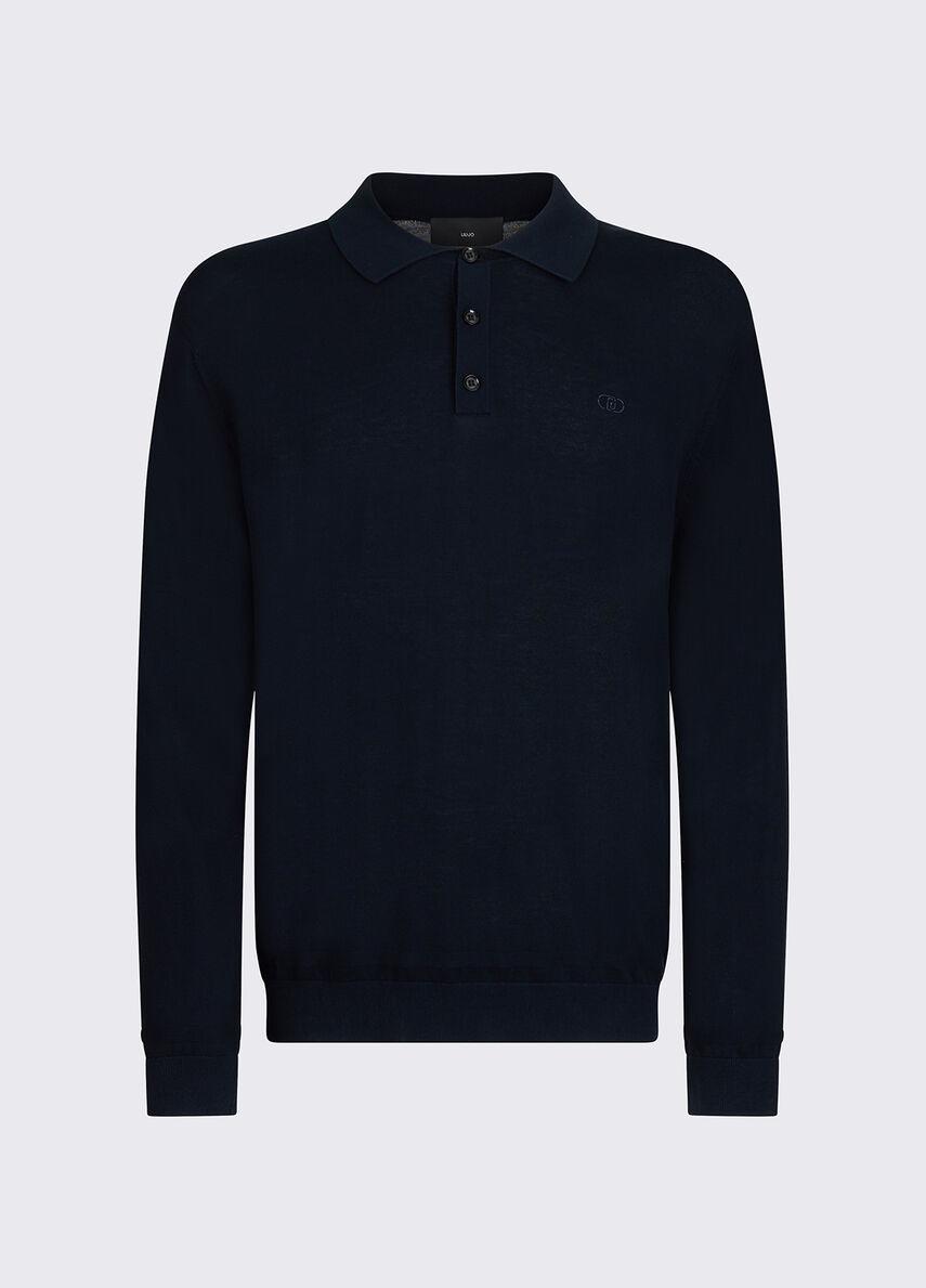LIU JO POLO CREPE - BLU - QXX108MA71P-94013