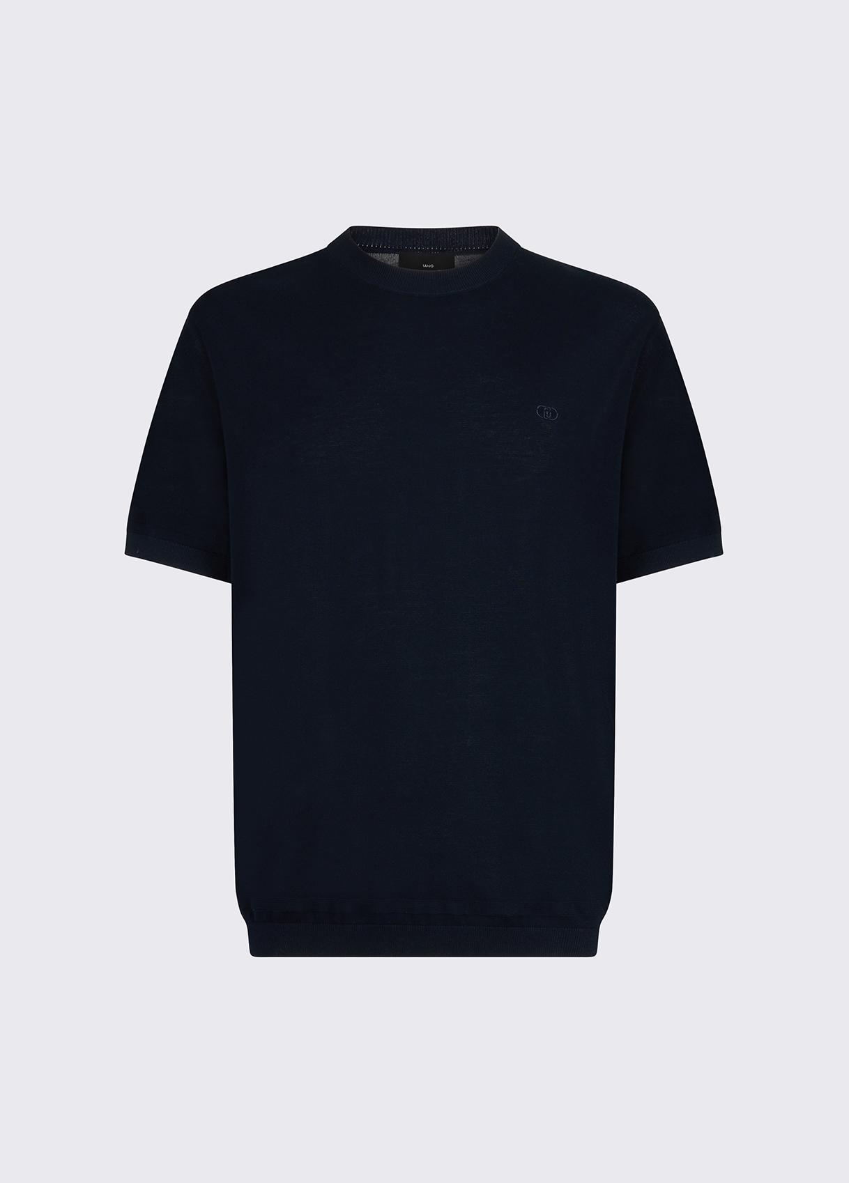 LIU JO MAGLIA CREPE - BLU - QXX110MA71P-94013