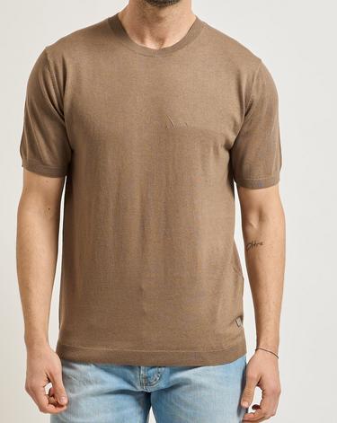 LIU JO MAGLIA MISTO SETA - ZENZERO - QA6072MA19R-81112
