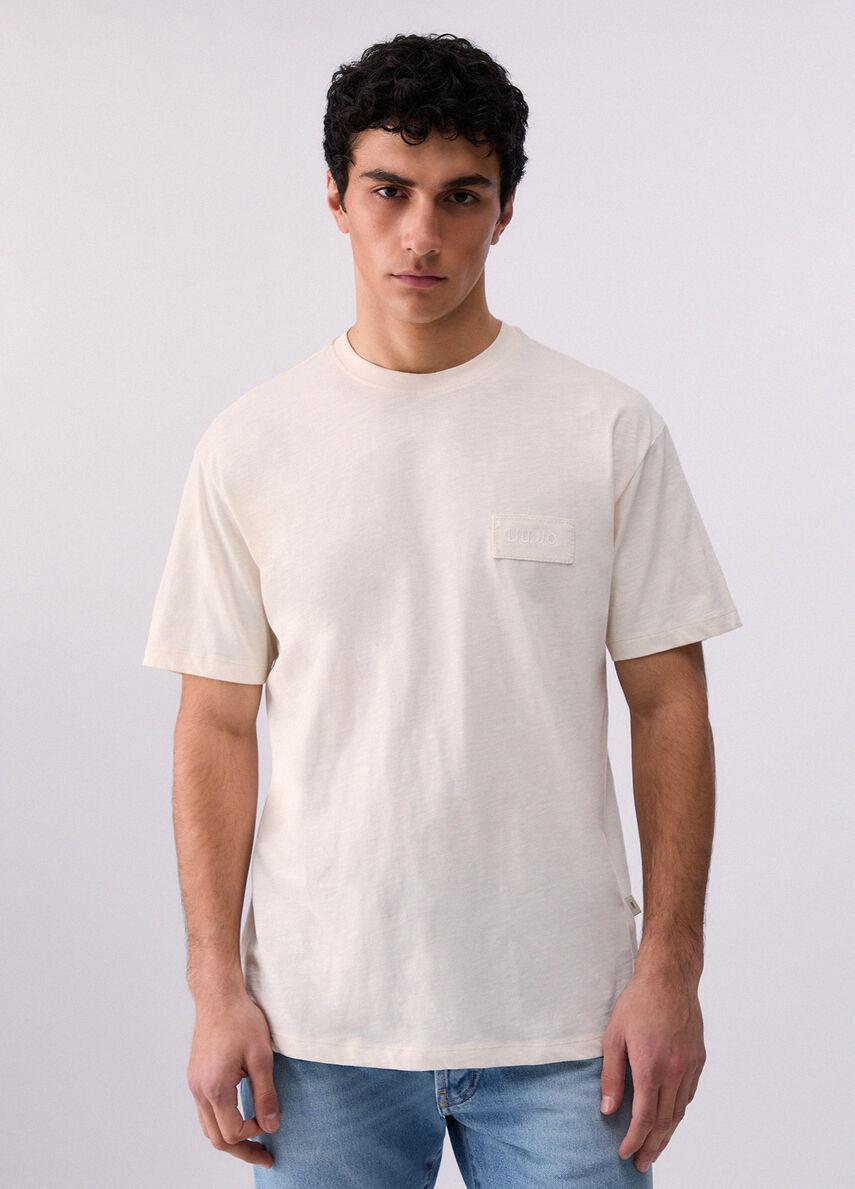 LIU JO T-SHIRT BASICA - PANNA -  QA6167J3924-20601