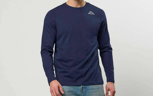 KAPPA T SHIRT LOGO GIZABIAR - BLU - 361X4XW-193