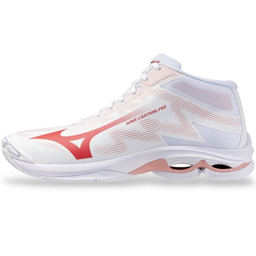 MIZUNO WAVE LIGHTNING PRO MID W WOS -BIANCO/ROSA - V1GC266573