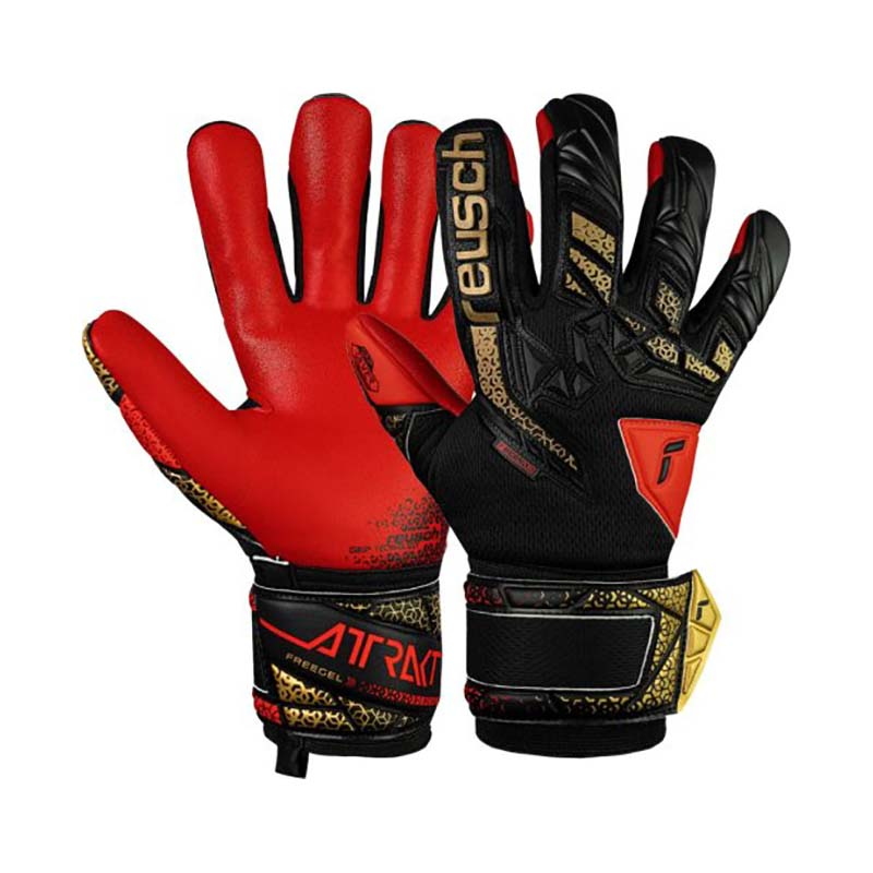 REUSCH ATTRAKT FREEGEL SILVER  JUNIOR-   NERO/ROSSO-5572235-7075