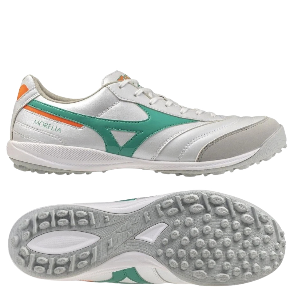 MIZUNO MORELIA SALA PRO  TF  - BIANCO/VERDE -Q1GB261335