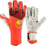 UHLSPORT GUANTO FAGMSHINE  SUPERGRIP +  HN  - ROSSO/NERO/GIALLO  - 101141101