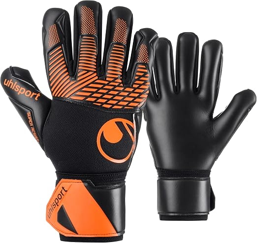 UHLSPORT GUANTO FANGMASHINE SUPER RESIST + HN   - NERO/ARANCIO - 101142401