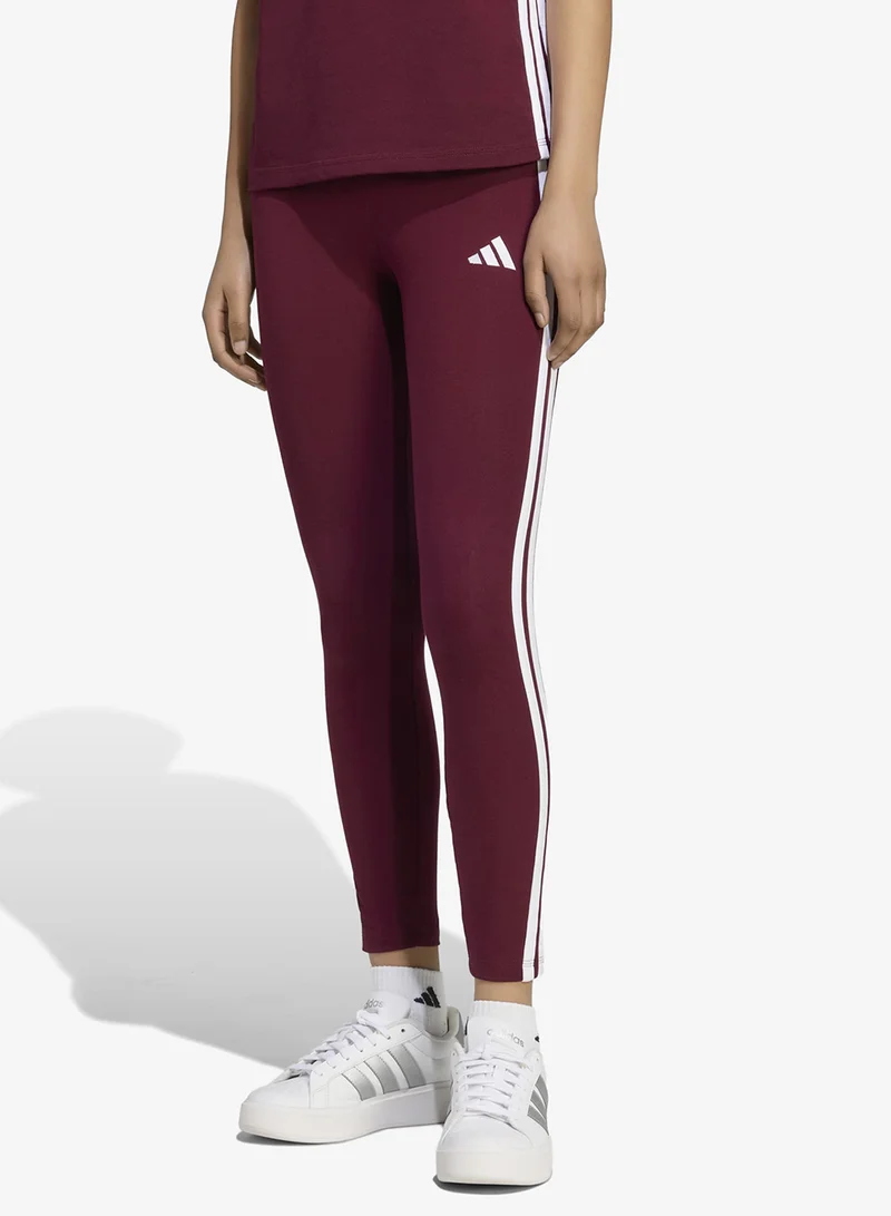 ADIDAS LEGGINGS  3 STRIPES-BORDO - KF8313