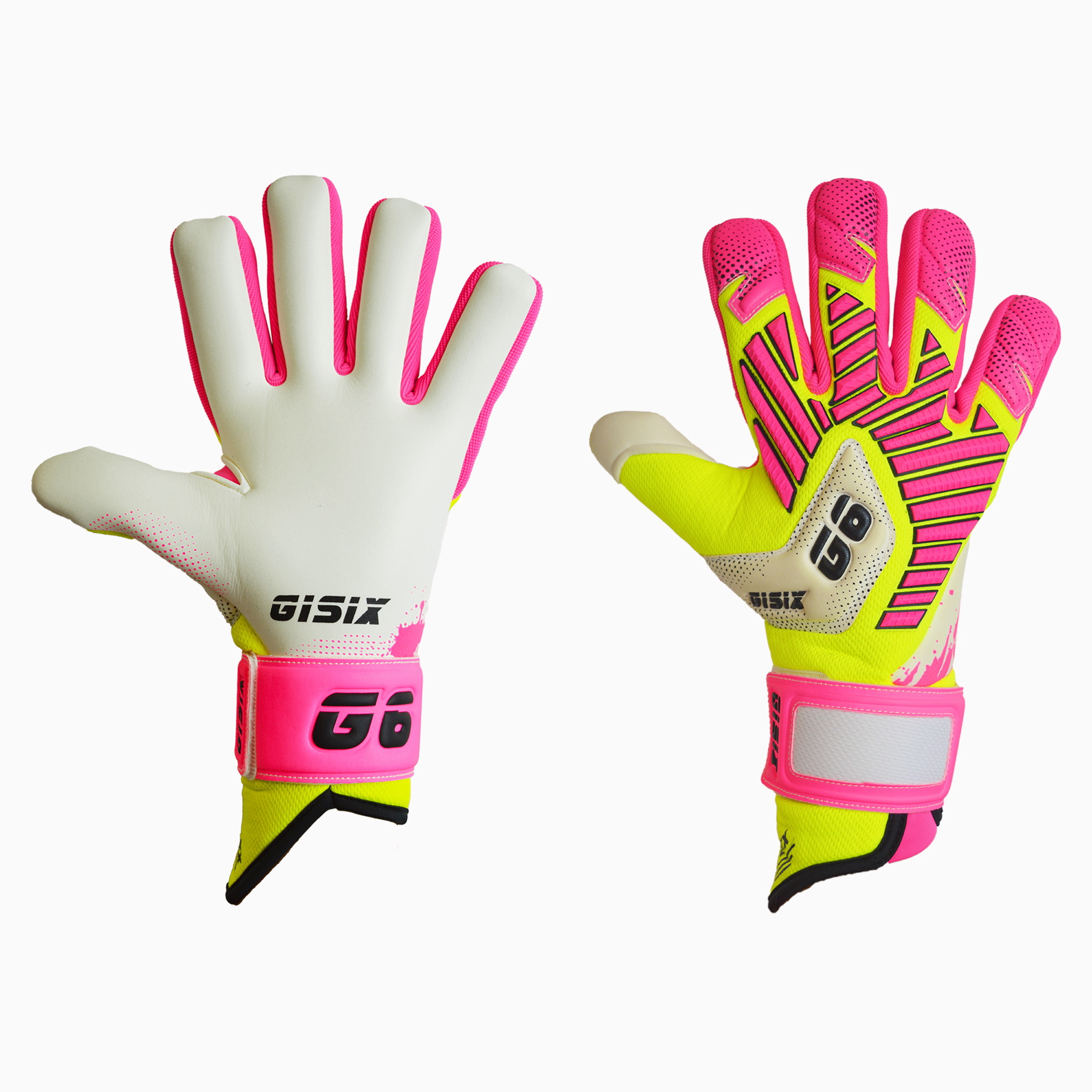 GISIX GUANTO PORTIERE TECNO 26 - ROSA/GIALLO - G167-YLW