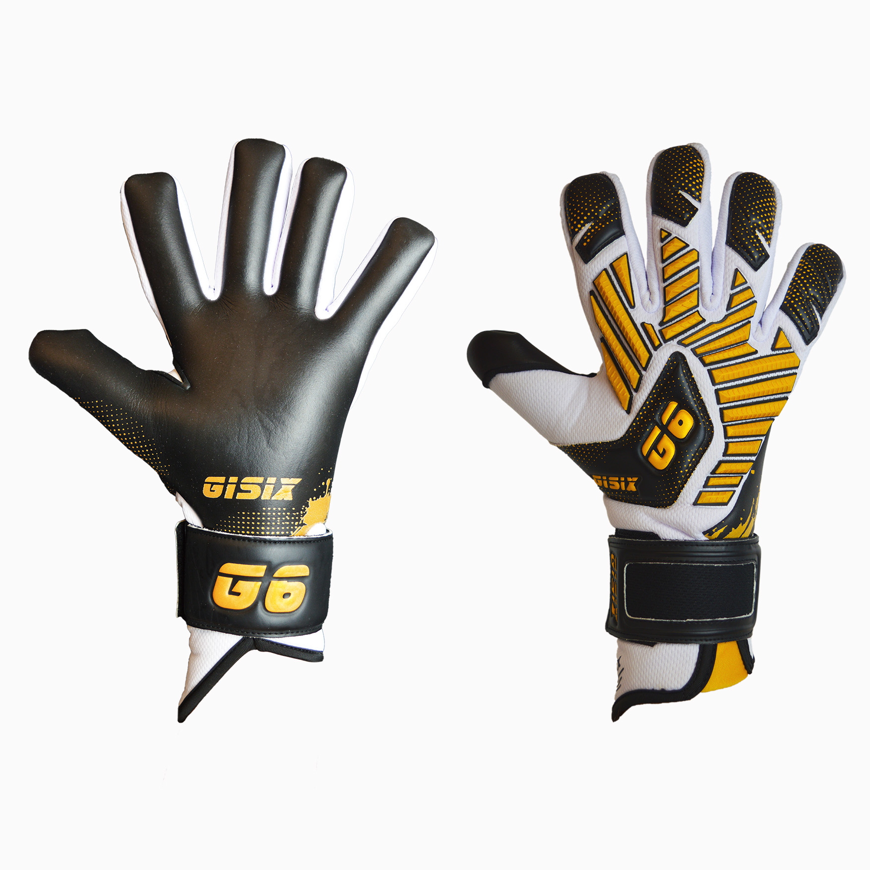 GISIX GUANTO PORTIERE TECNO 26 - BIANCO/NERO/ORO - G167-WHT