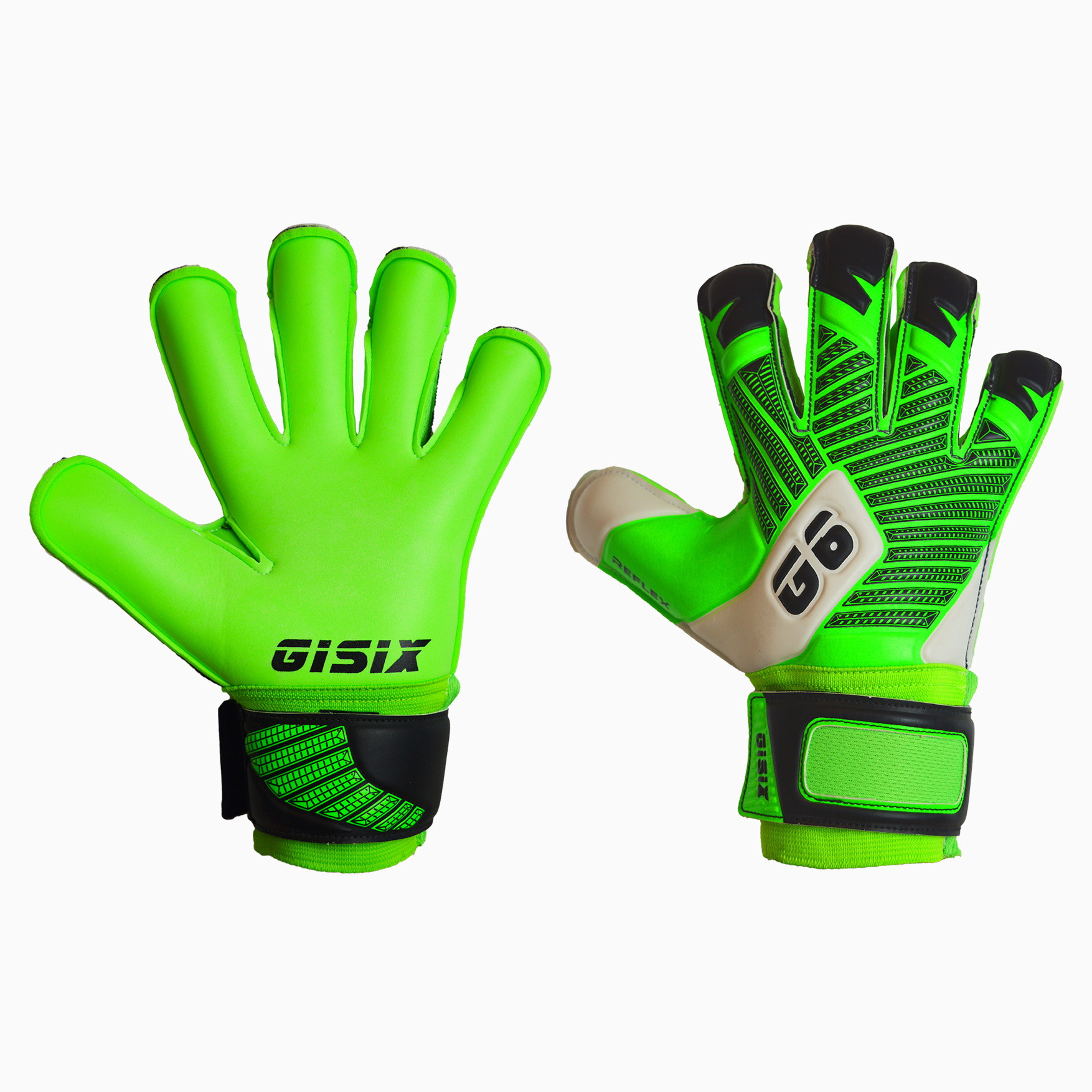 GISIX  GUANTO PORTIERE REFLEX  JR 26 -VERDE/FLUO-J074-GRN