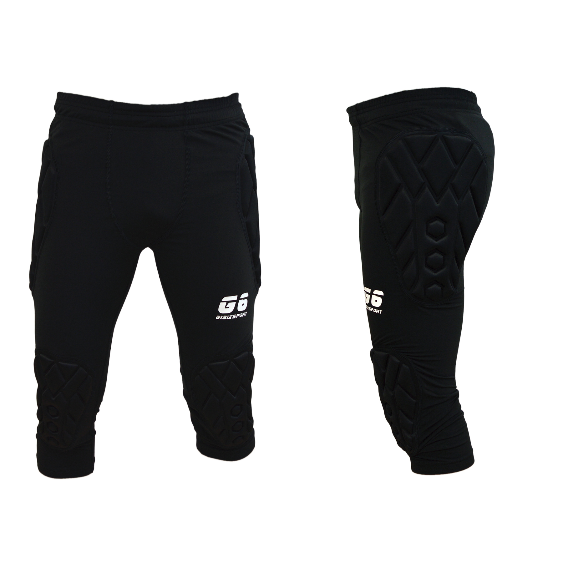 GISIX PANTALONE COMPRESSION 3/4  - NERO - A113