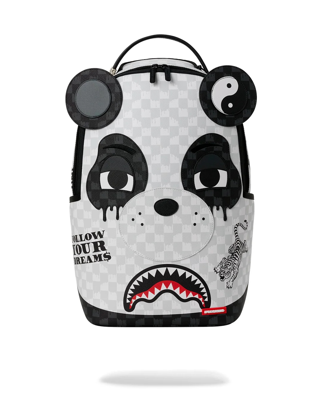 SPRAYGROUND ZAINO PANDA FACE - BIANCO/NERO - 910B8468NSZ