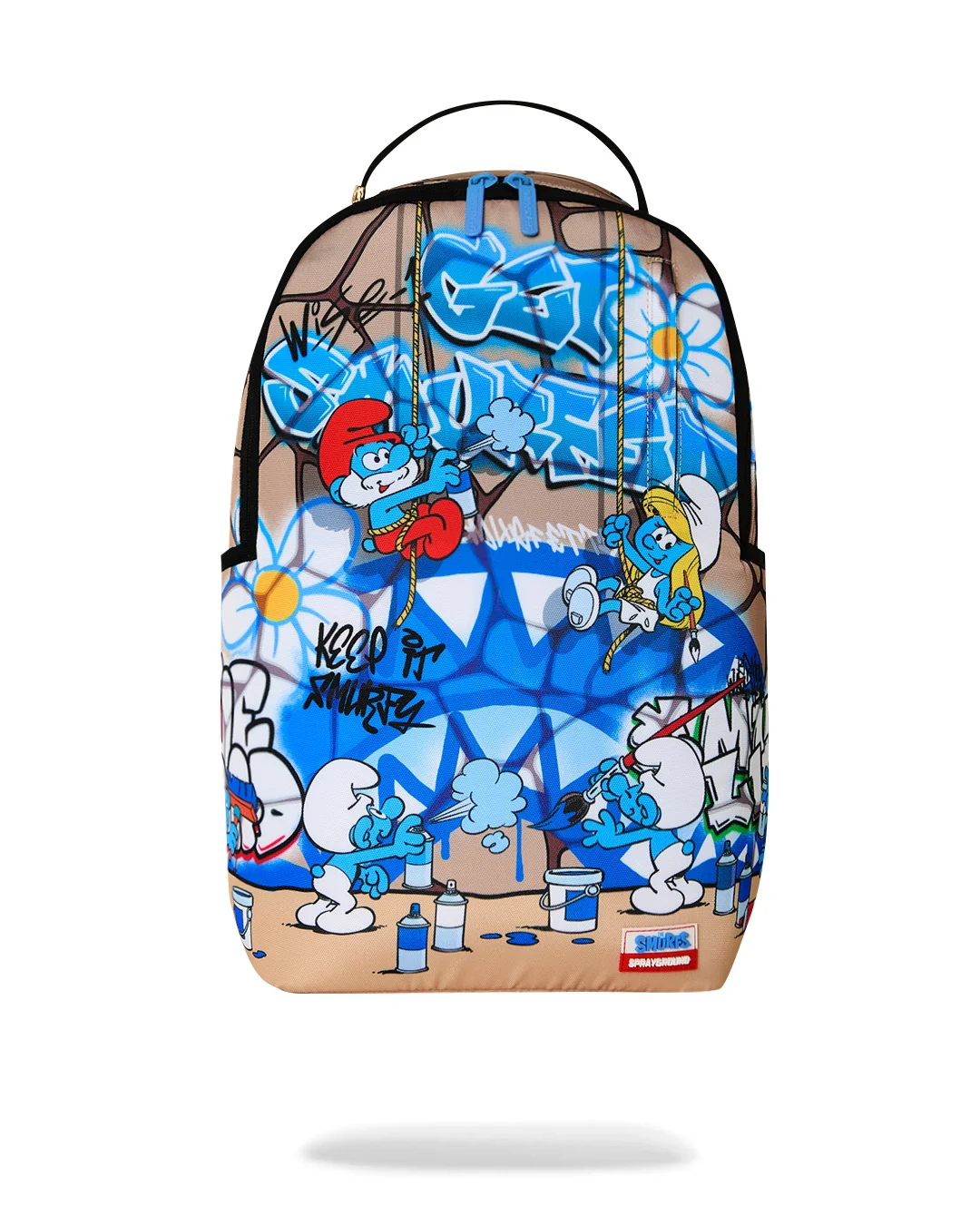 SPRAYGROUND ZAINO SMURFS ART PARTY - BEIGE/MULTICOLOR - 910B9084NSZ